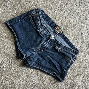 Aphrodite Women's Blue and Navy Shorts